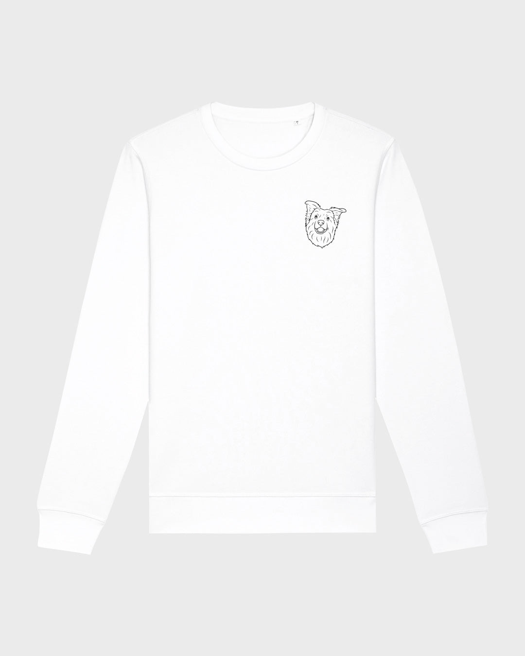 Border Collie I Herren/Unisex Bio Baumwoll Sweatshirt