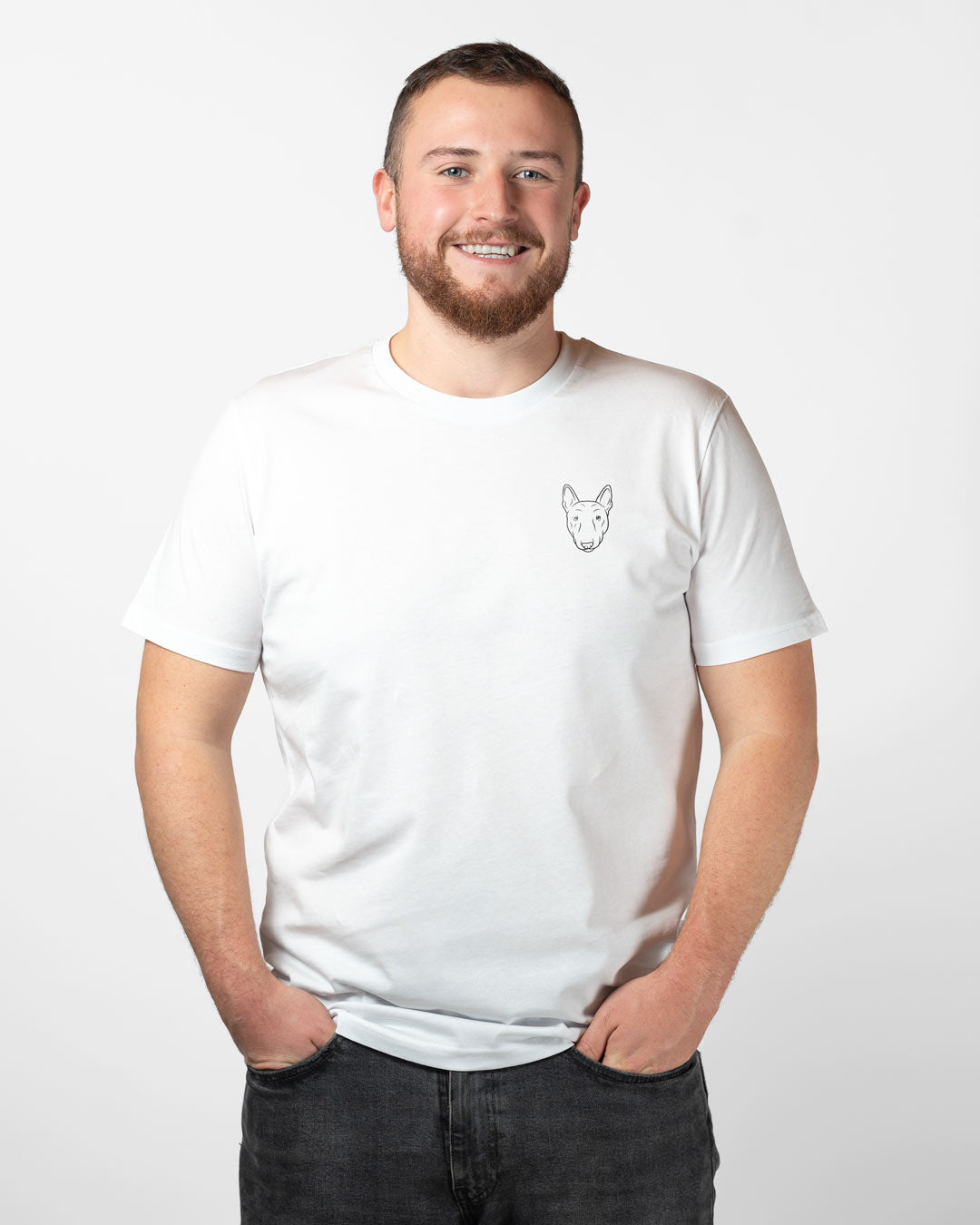 Bullterrier I Herren/Unisex Bio Baumwoll Shirt