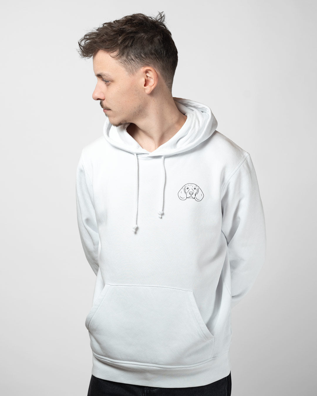 Beagle I Herren/Unisex Bio Baumwoll Hoodie