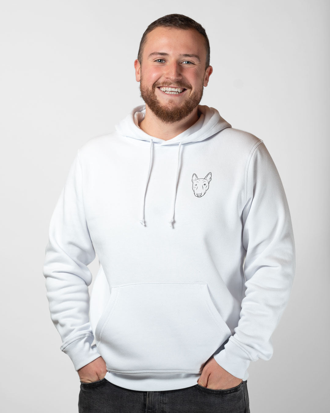 Bullterrier I Herren/Unisex Bio Baumwoll Hoodie