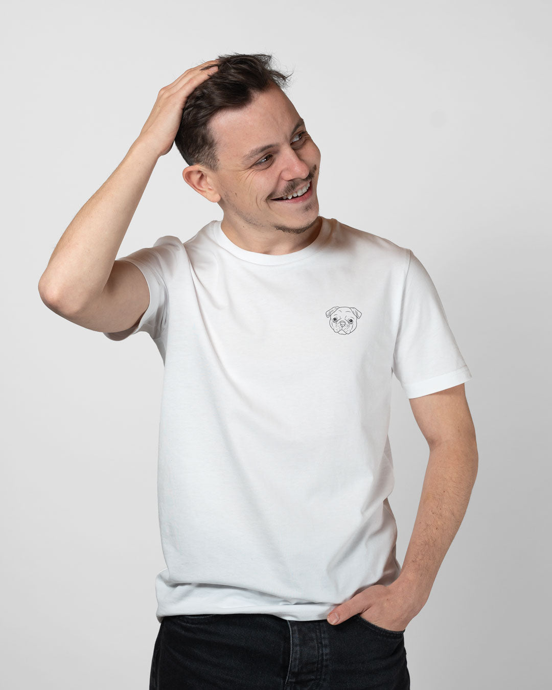 Mops I Herren/Unisex Bio Baumwoll Shirt