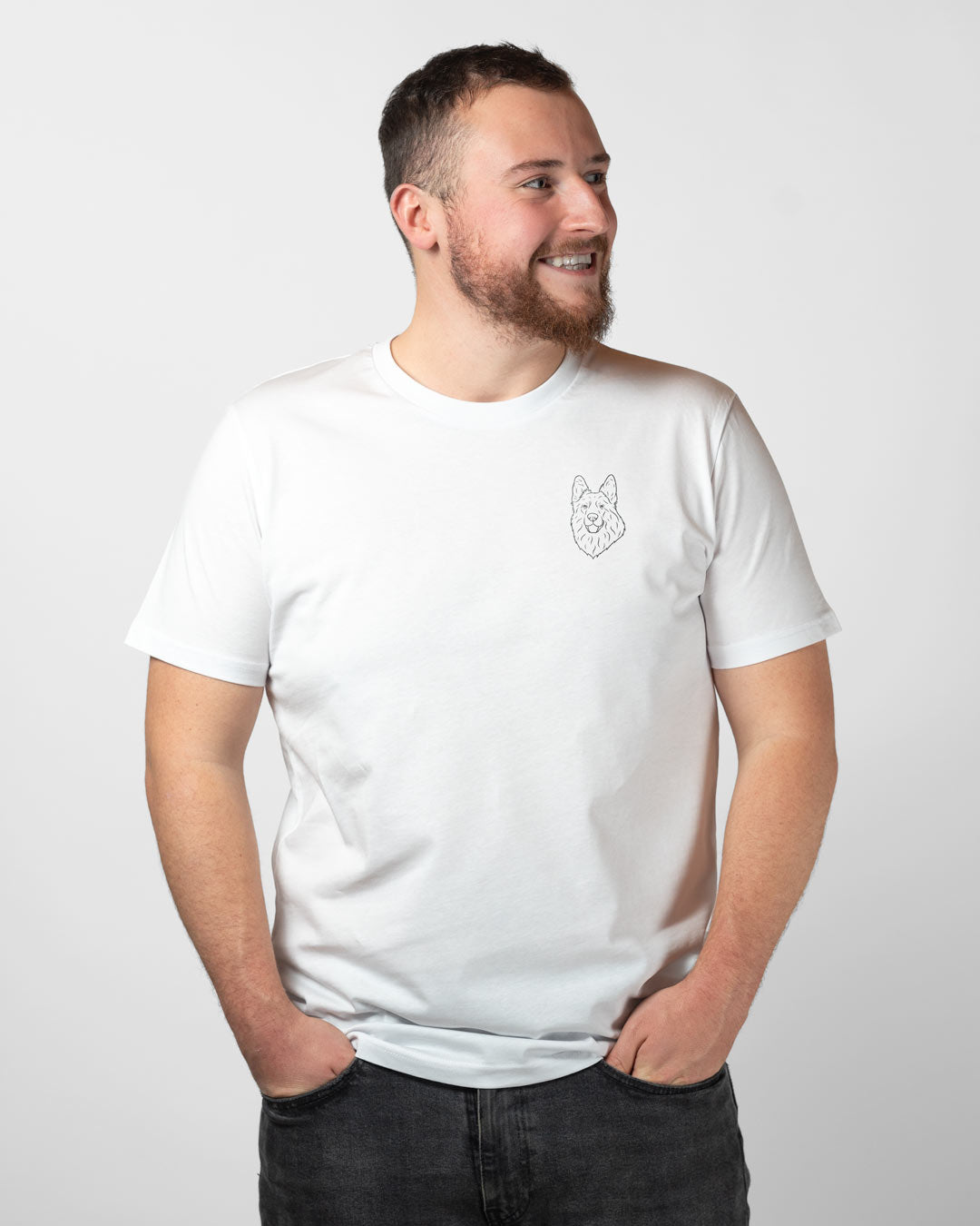 Deutscher Schäferhund I Herren/Unisex Bio Baumwoll Shirt