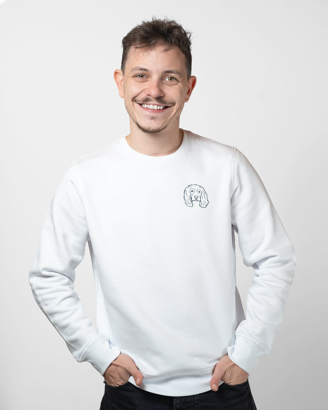 Cocker Spaniel I Herren/Unisex Bio Baumwoll Sweater