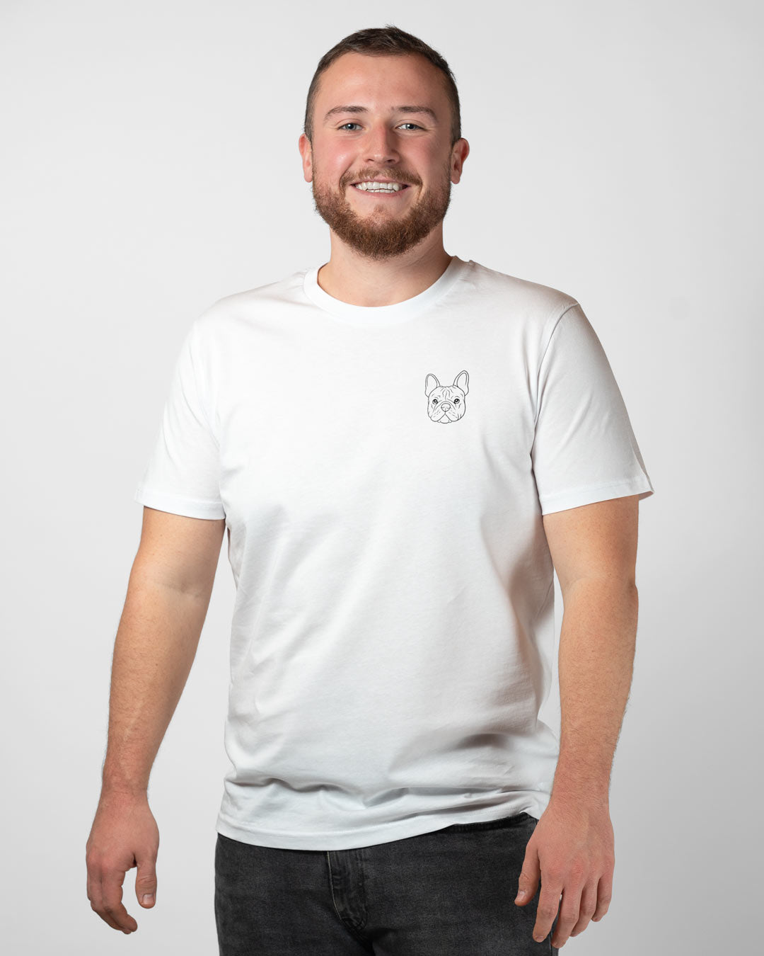 Französische Bulldogge I Herren/Unisex Bio Baumwoll Shirt