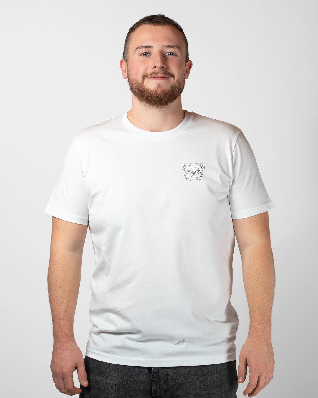 Englische Bulldogge I Herren/Unisex Bio Baumwoll Shirt
