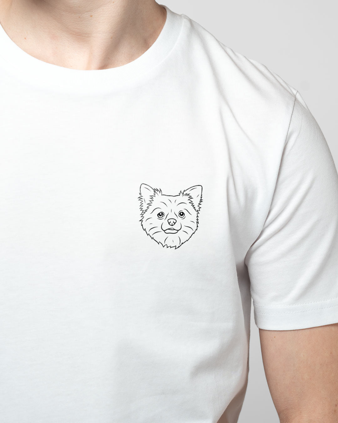 Langhaar Chihuahua I Herren/Unisex Bio Baumwoll Shirt