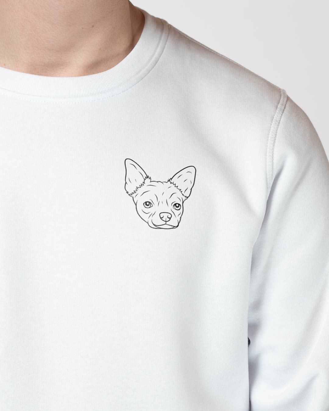 Chihuahua I Herren/Unisex Bio Baumwoll Sweater