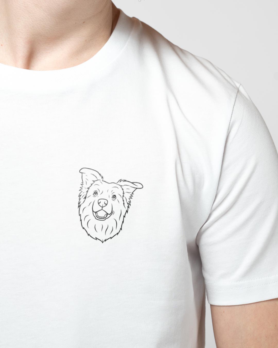 Border Collie I Herren/Unisex Bio Baumwoll Shirt