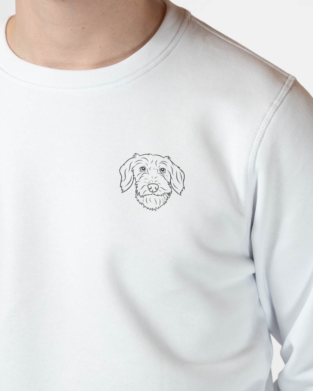 Rauhaar Dackel I Herren/Unisex Bio Baumwoll Sweater