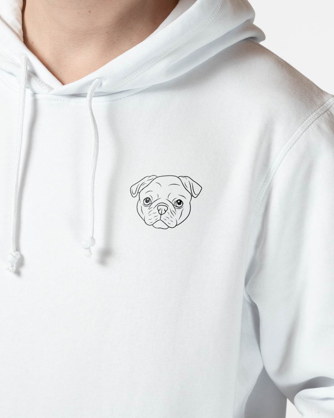 Mops I Herren/Unisex Bio Baumwoll Hoodie