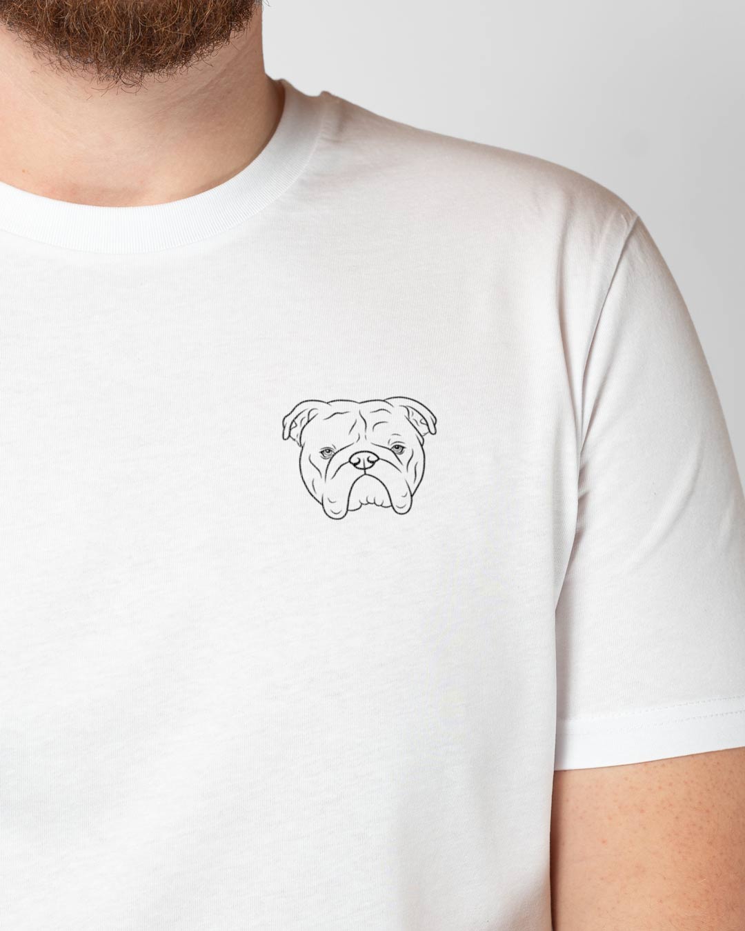 Englische Bulldogge I Herren/Unisex Bio Baumwoll Shirt