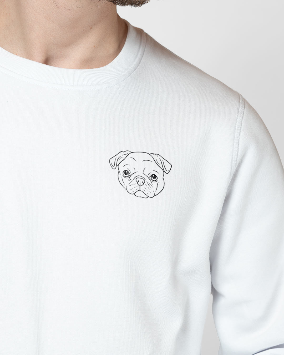 Mops I Herren/Unisex Bio Baumwoll Sweater