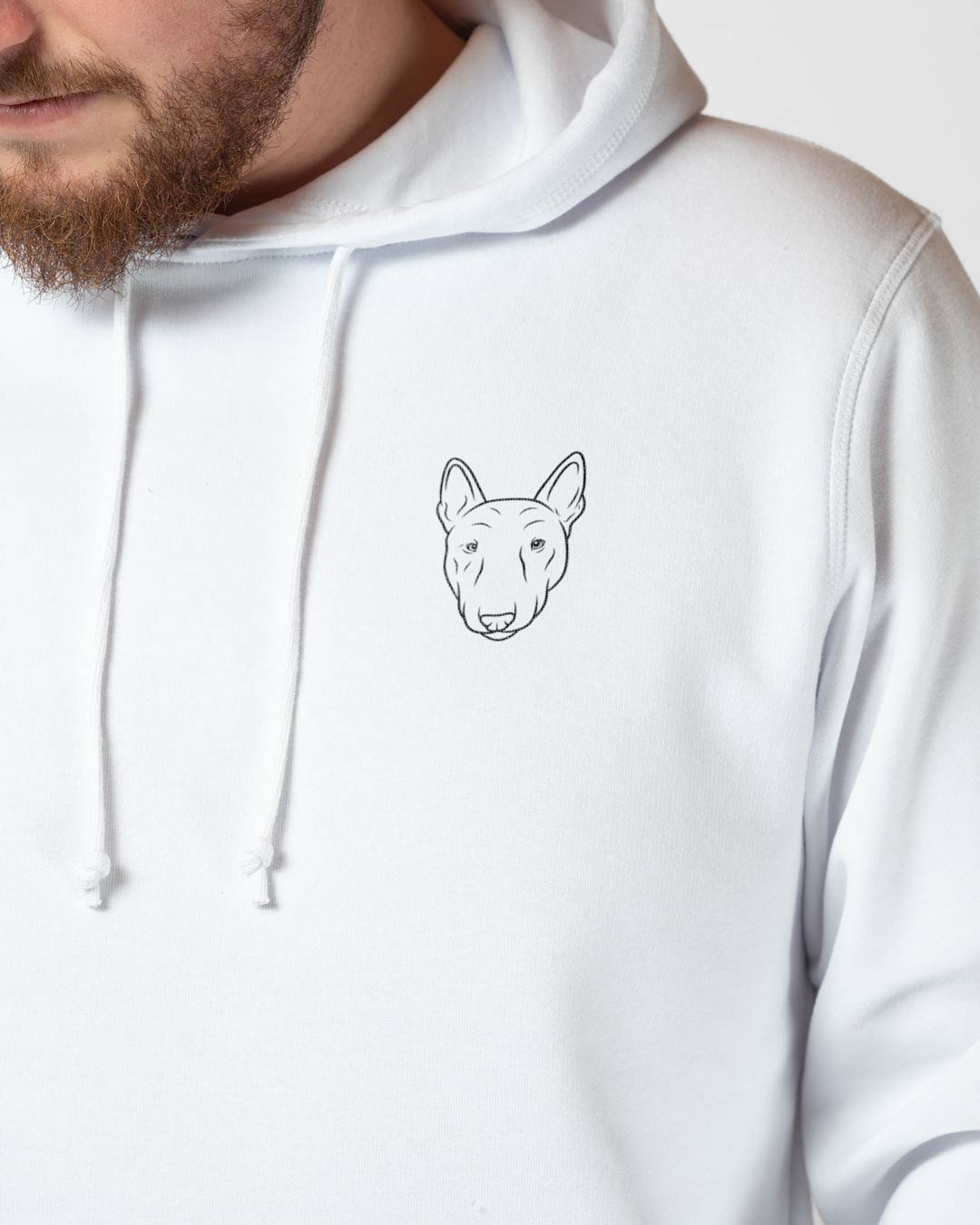Bullterrier I Herren/Unisex Bio Baumwoll Hoodie