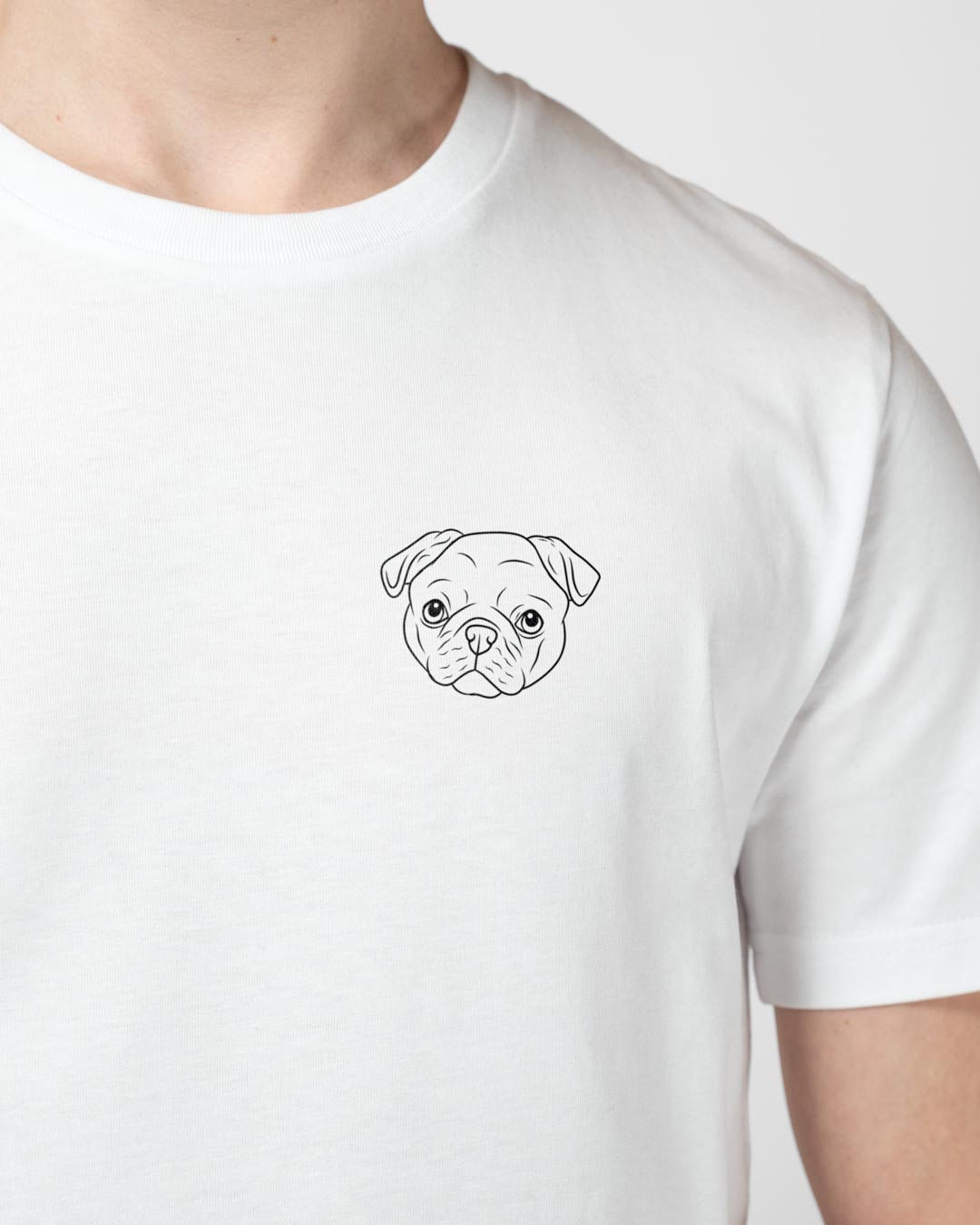 Mops I Herren/Unisex Bio Baumwoll Shirt