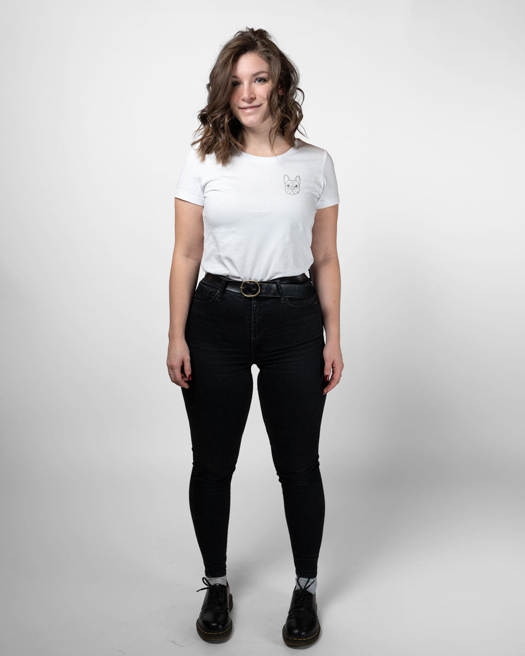 Französische Bulldogge I Frauen Bio Baumwoll Shirt