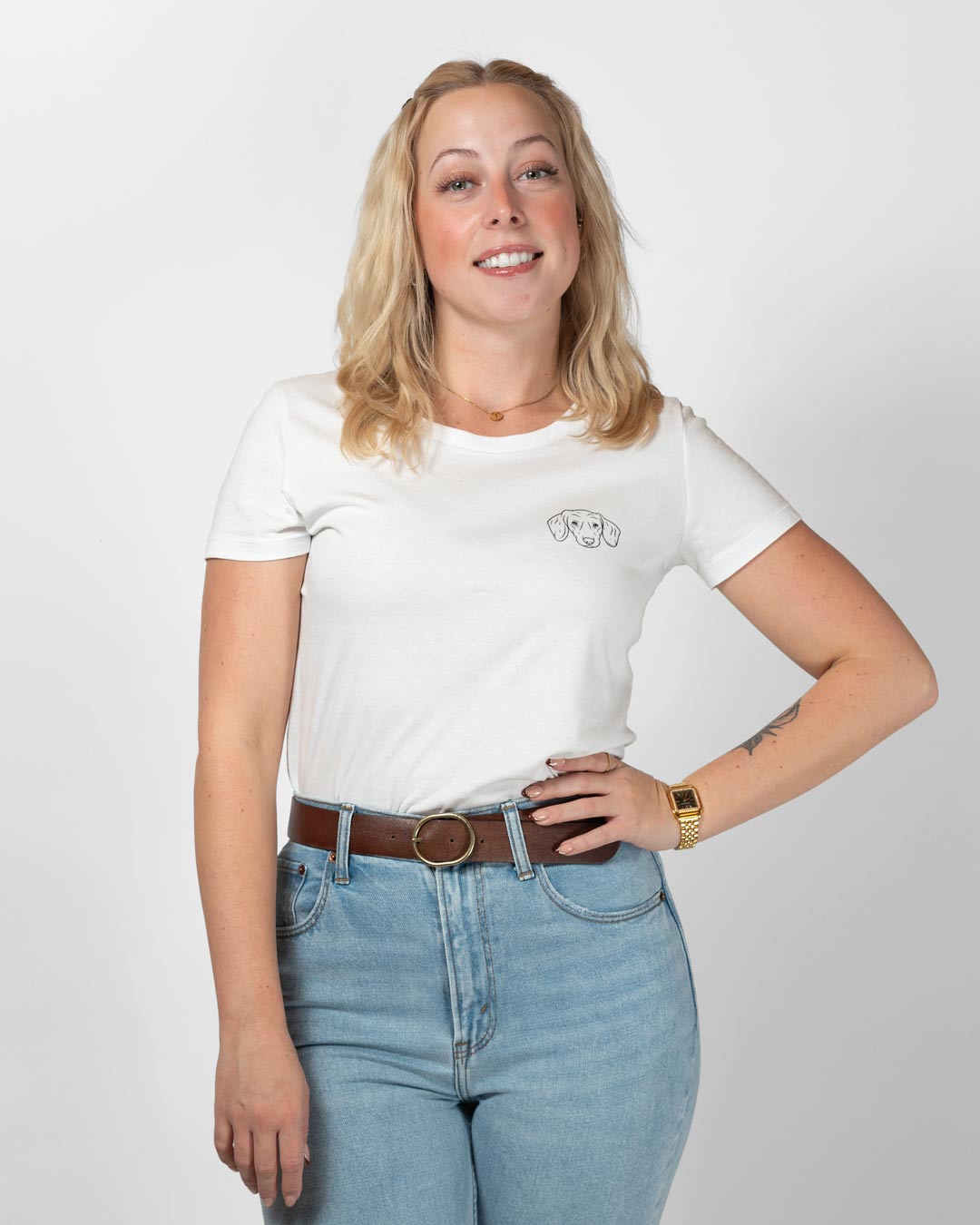 Dackel I Frauen Bio Baumwoll Shirt