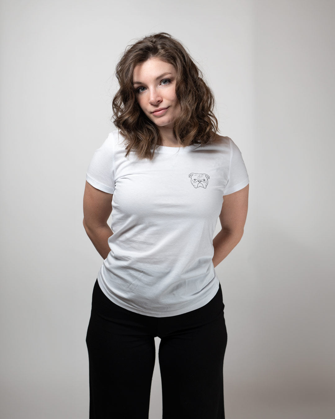 Englische Bulldogge I Frauen Bio Baumwoll Shirt