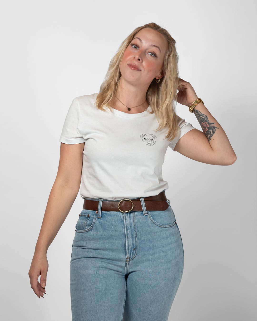 Mops I Frauen Bio Baumwoll Shirt