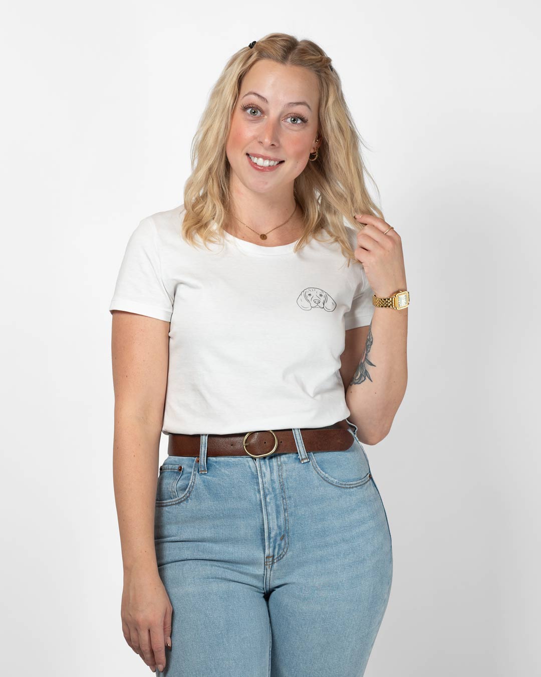 Beagle I Frauen Bio Baumwoll Shirt