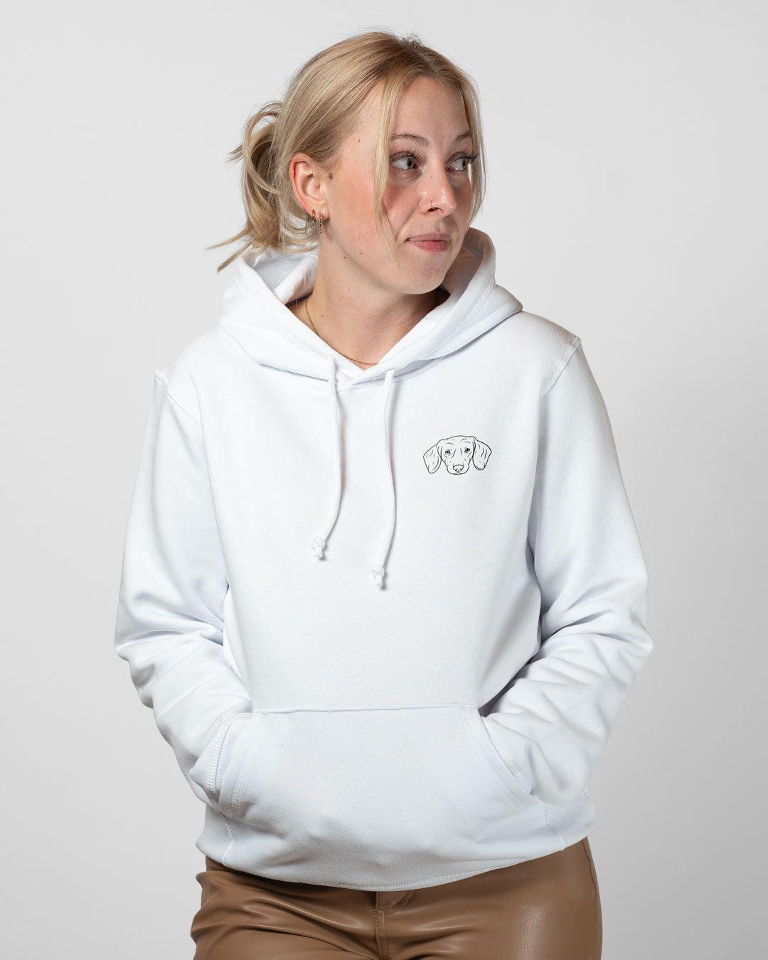 Dackel I Frauen Bio Baumwoll Hoodie