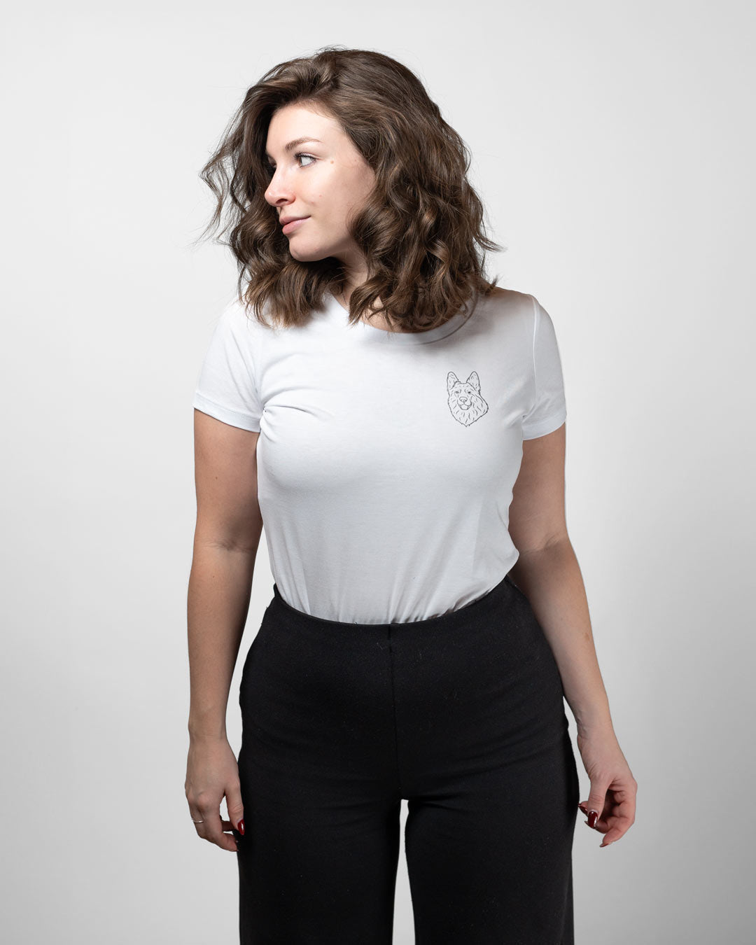 Deutscher Schäferhund I Frauen Bio Baumwoll Shirt