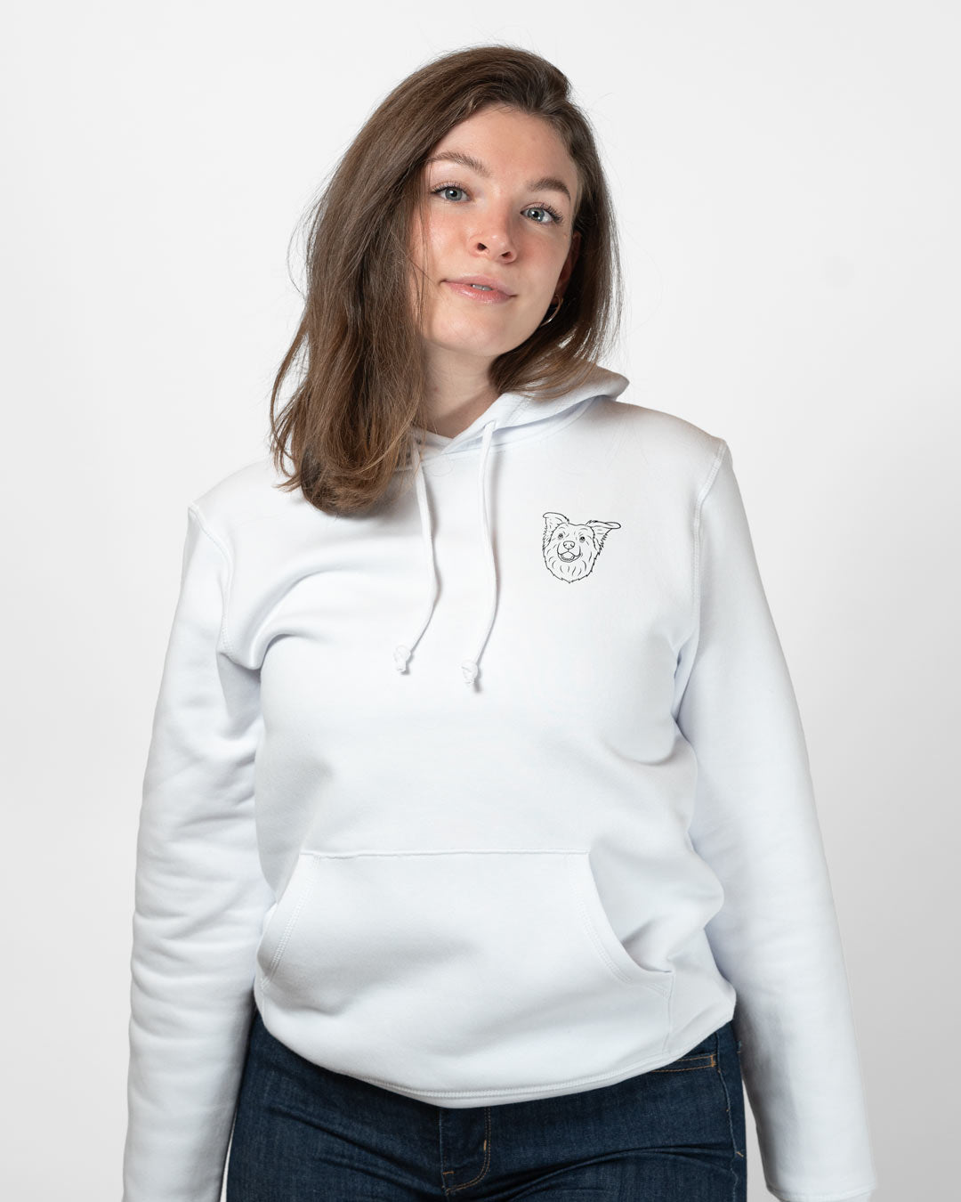 Border Collie I Frauen Bio Baumwoll Hoodie