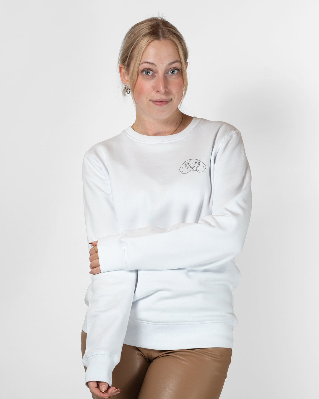 Beagle I Frauen Bio Baumwoll Pullover