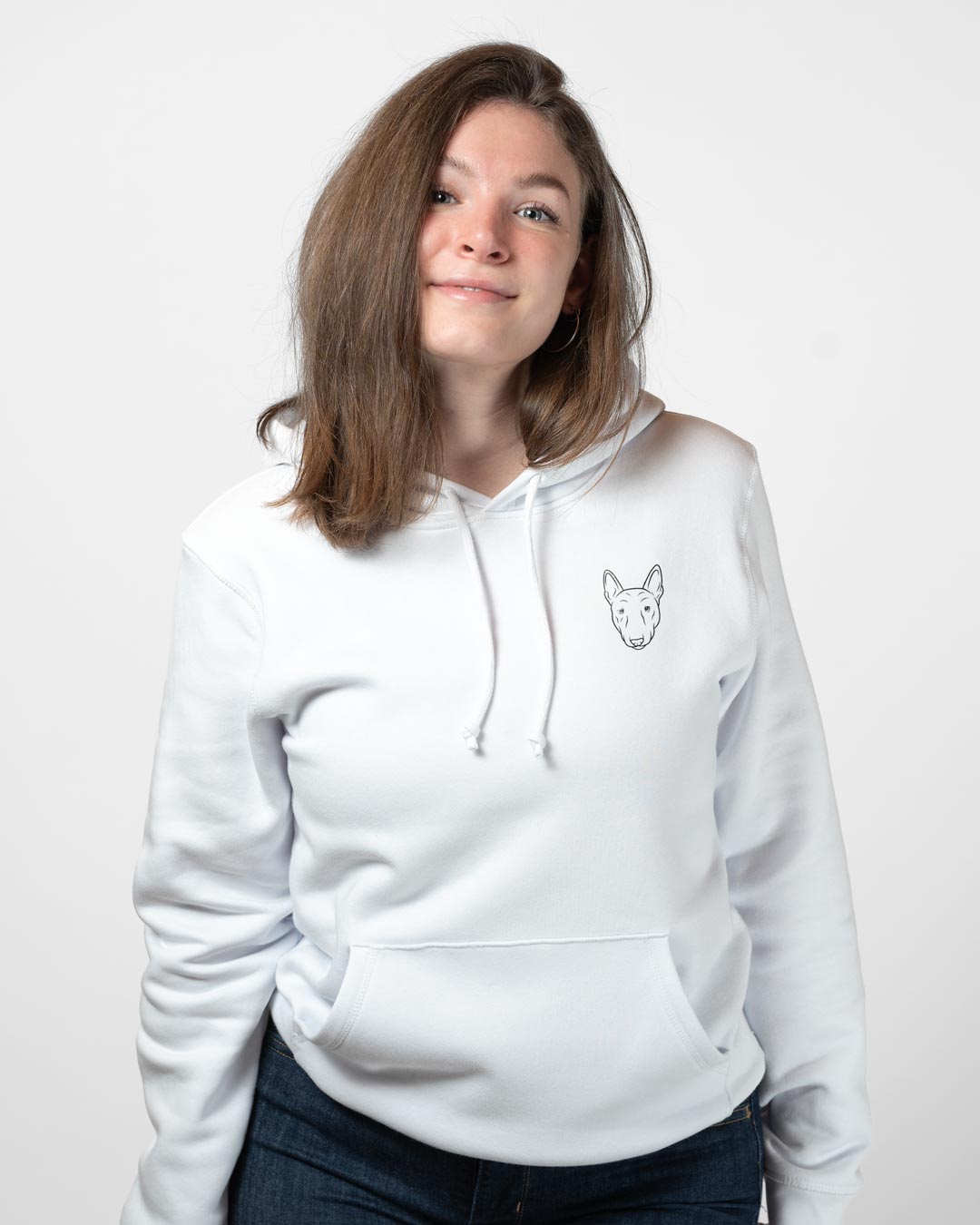 Bullterrier I Frauen Bio Baumwoll Hoodie