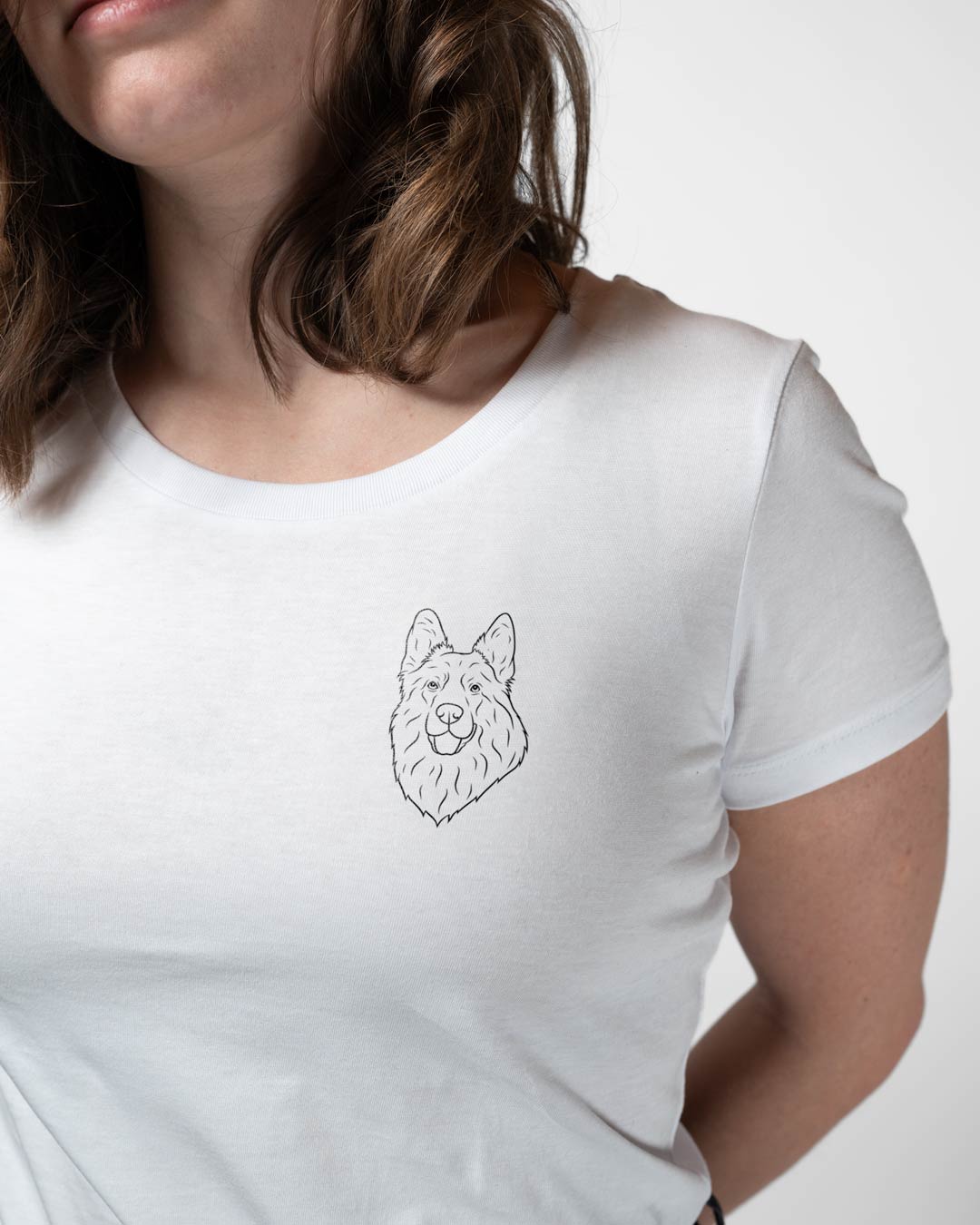 Deutscher Schäferhund I Frauen Bio Baumwoll Shirt