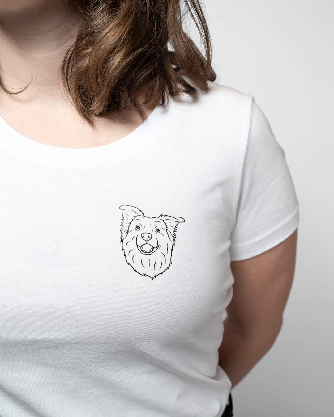 Border Collie I Frauen Bio Baumwoll Shirt