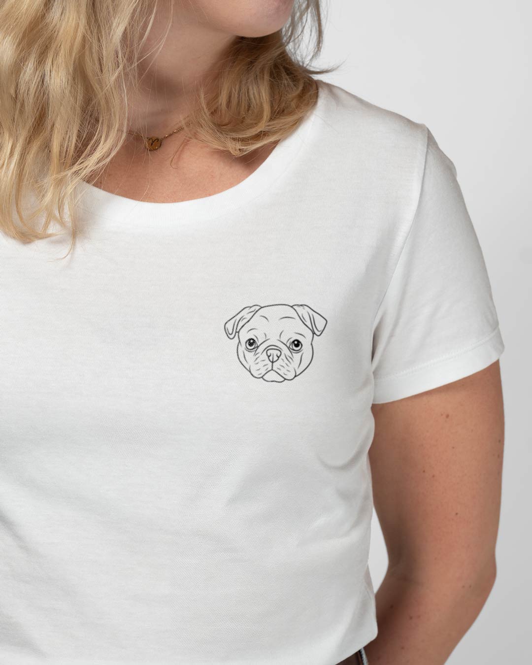 Mops I Frauen Bio Baumwoll Shirt