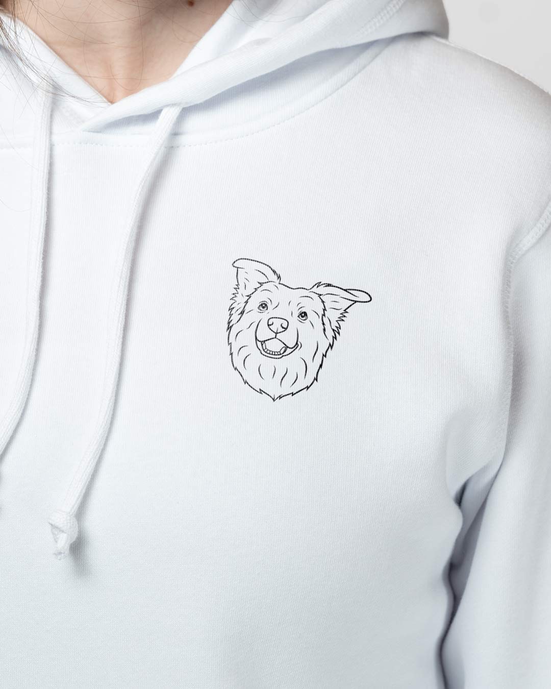 Border Collie I Frauen Bio Baumwoll Hoodie