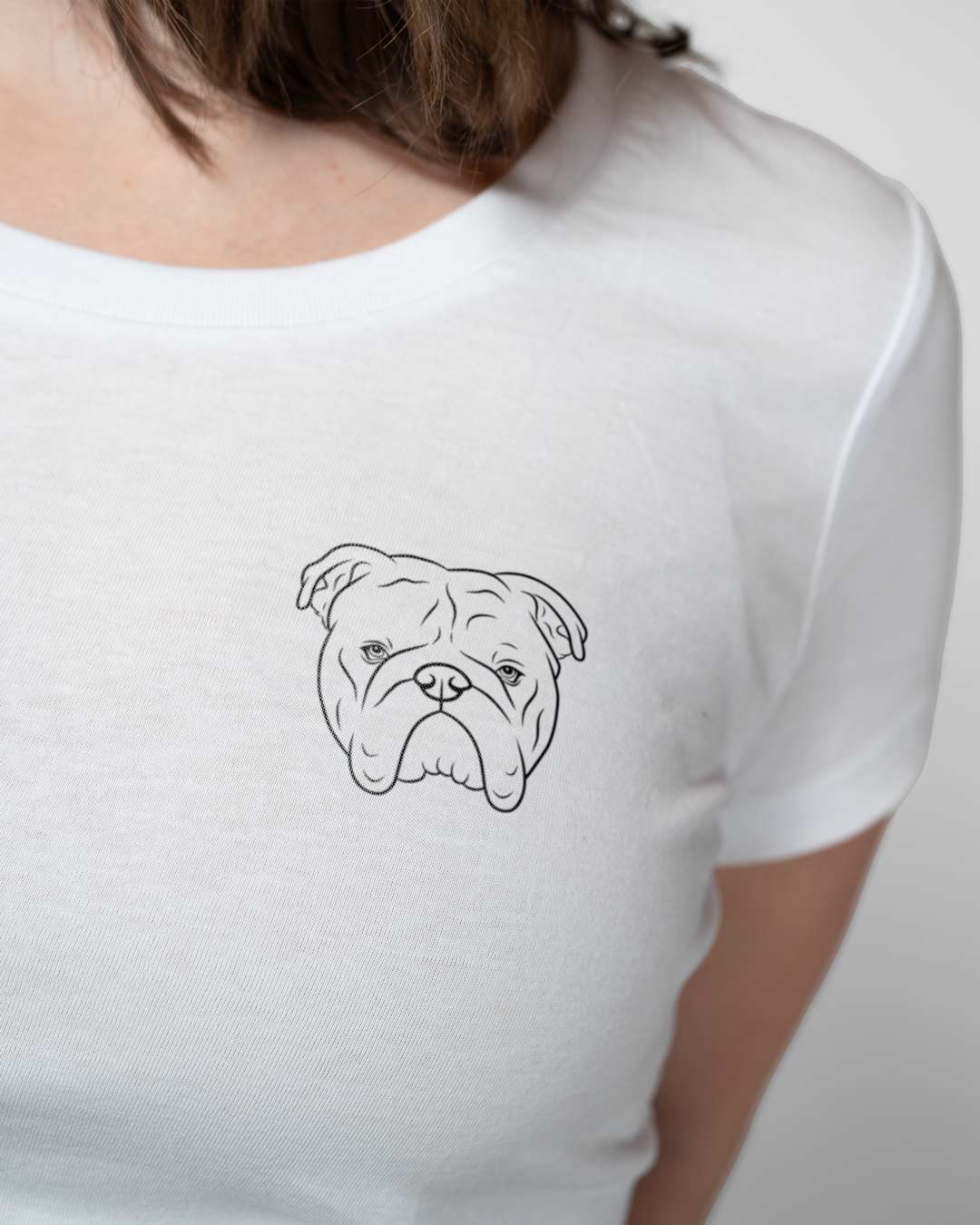Englische Bulldogge I Frauen Bio Baumwoll Shirt