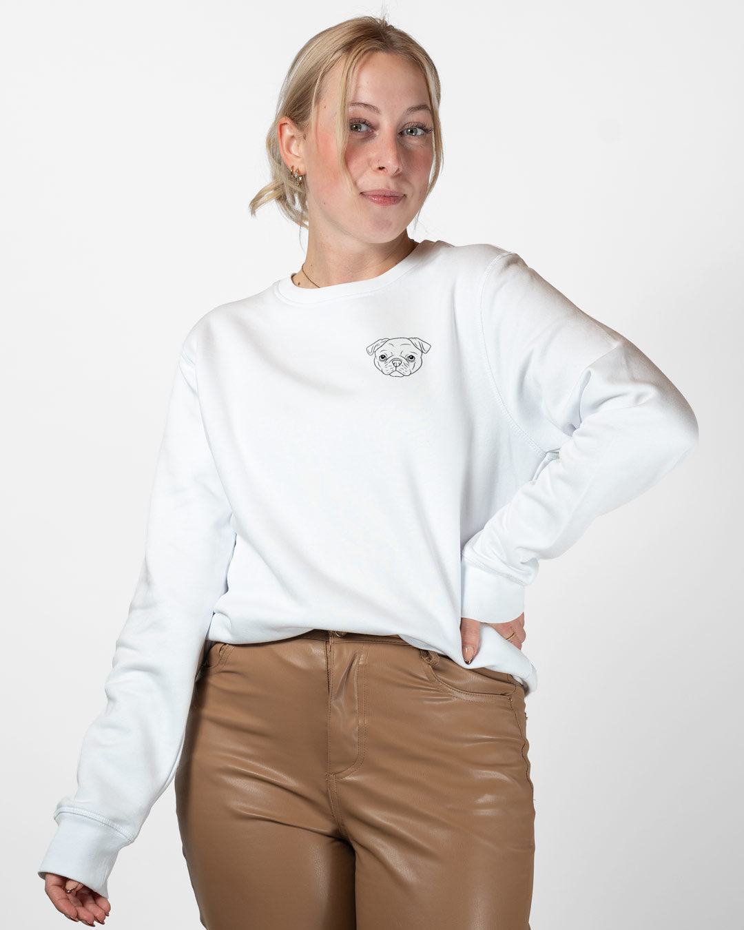 Mops I Frauen Bio Baumwoll Sweater