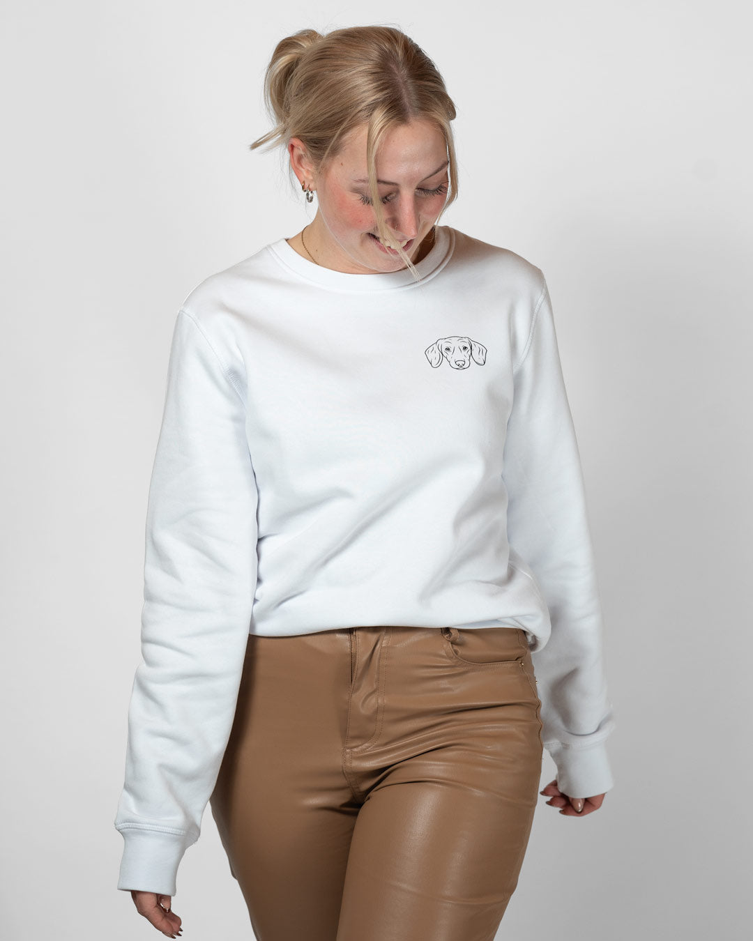 Dackel I Frauen Bio Baumwoll Pullover
