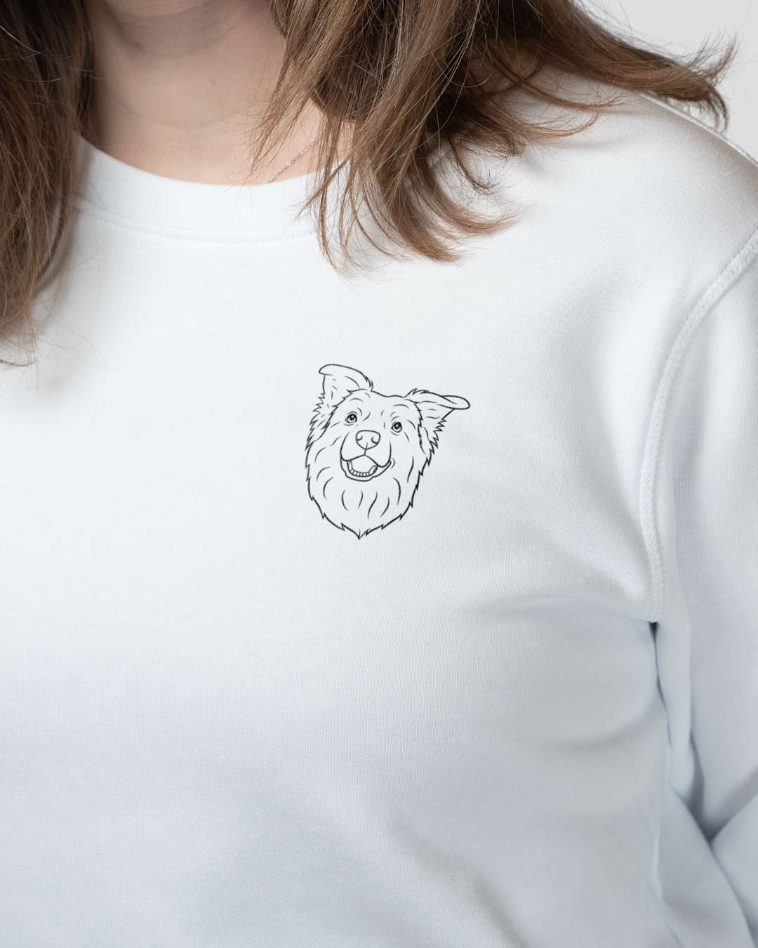 Border Collie I Frauen Bio Baumwoll Sweatshirt