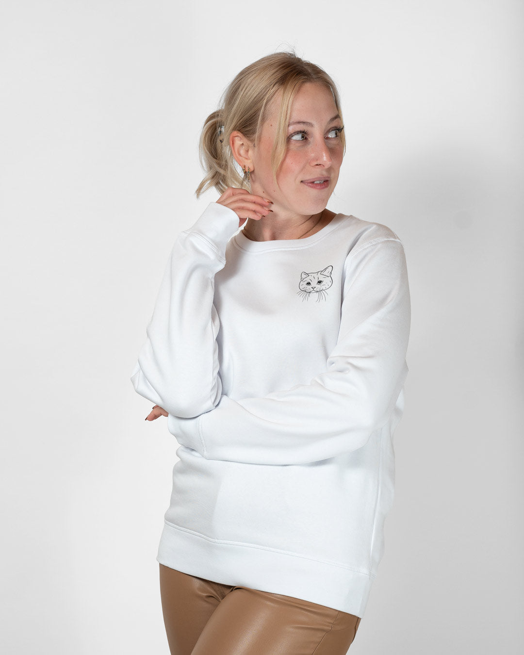 Britisch Kurzhaar I Frauen Bio Baumwoll Sweater